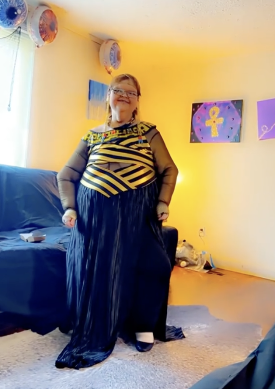 Disfressa de reina egípcia de Tammy Slayton