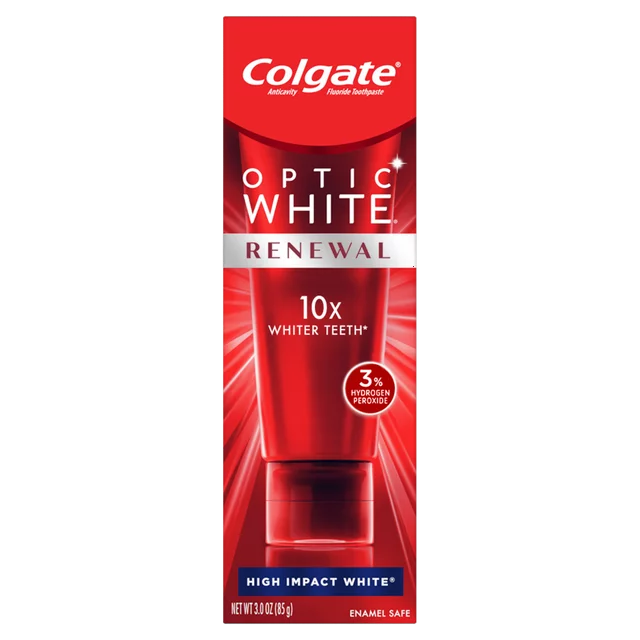 Продуктово изображение на бяла паста за зъби Colgate Optic White Platinum High Impact