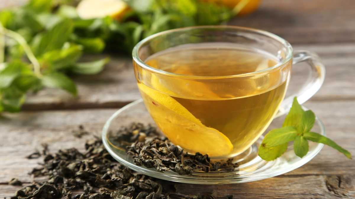 Green tea kombucha