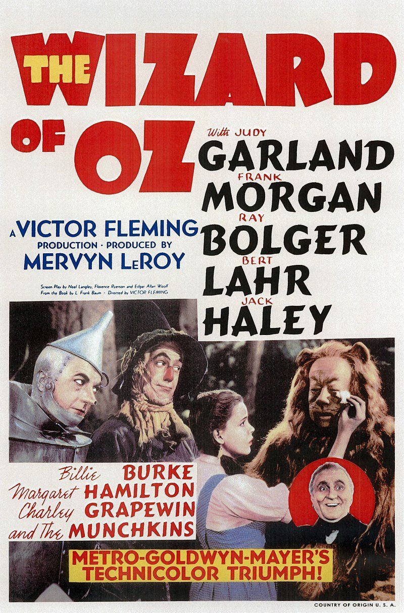 Čaroděj ze země Oz 1939 plakát