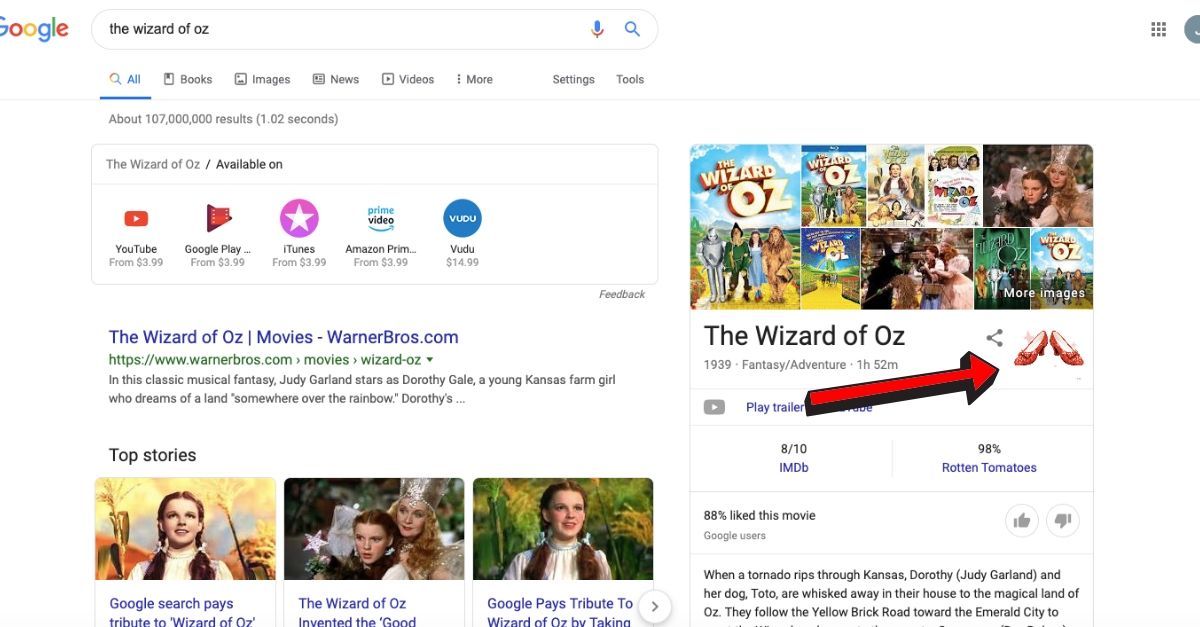 Google slaví 80. výročí Wizard of Oz
