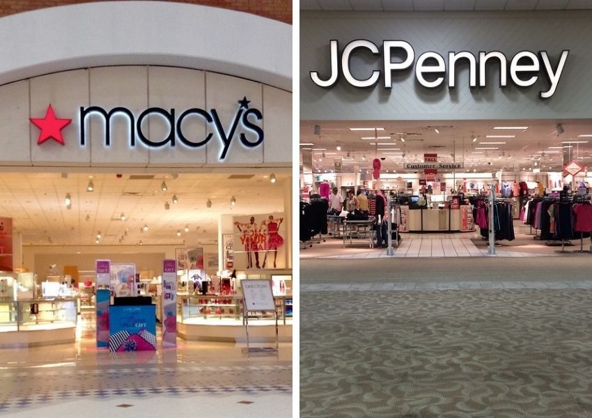 macys และ jcpenney