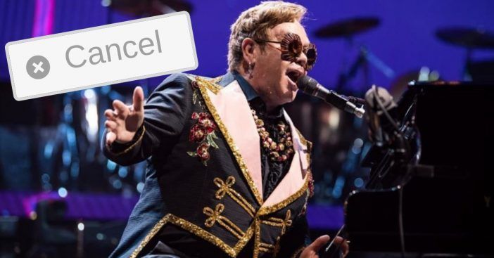 Elton John moest zijn recente show annuleren omdat hij zich buitengewoon onwel voelde