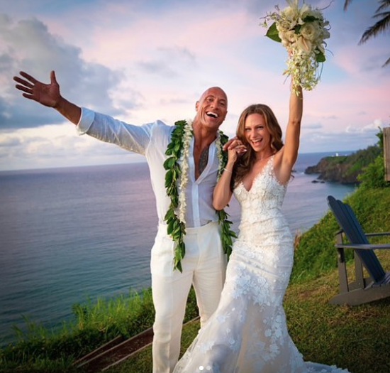 Dwayne Johnson i Lauren Hashian es van casar