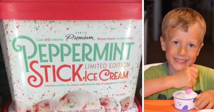 Publix está lançando o nostálgico sorvete Peppermint Stick para as férias