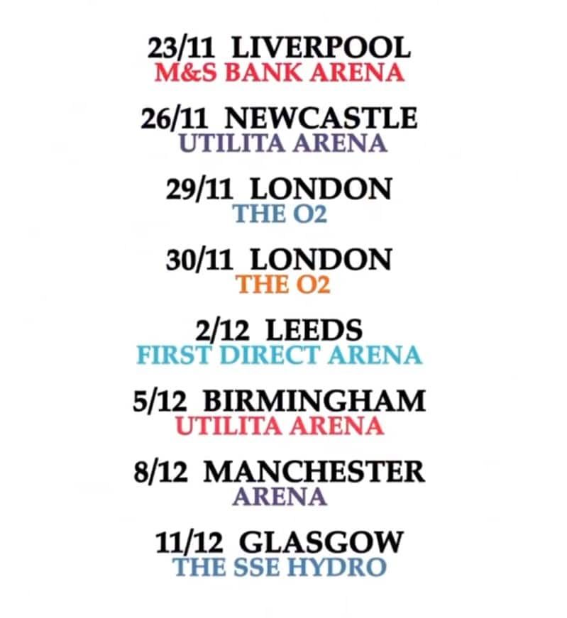 dates de la gira Genesis