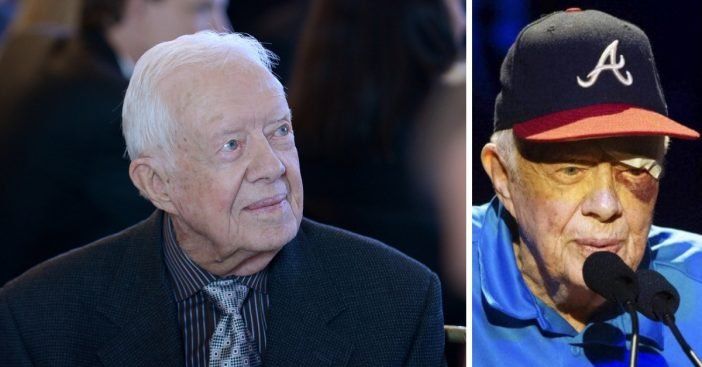 Jimmy Carter sufre un ojo morado y puntos de sutura tras caída en casa