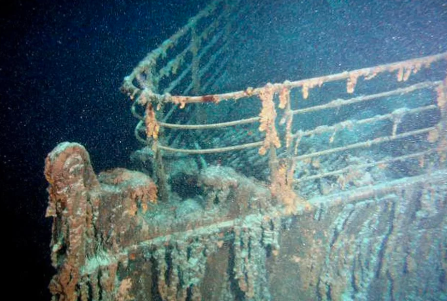 Wrakstukken van de Titanic