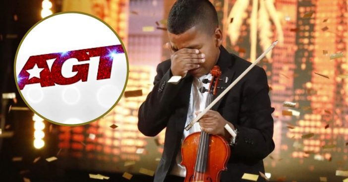 Jovem violinista emociona a multidão no Americas Got Talent