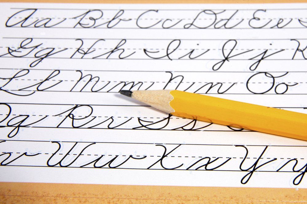 écriture en cursive