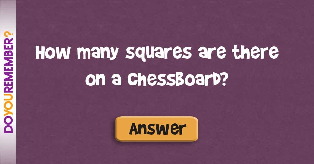 Koliko kvadratov je na šahovnici?