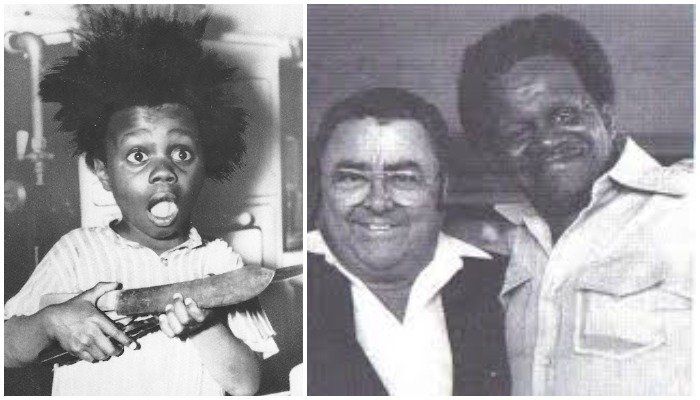 Billy Buckwheat of the Little Rascals Casted Picture as Child and Adult rinnakkain