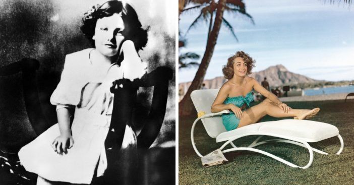 Vzácné fotografie herečky Joan Crawfordové v průběhu let