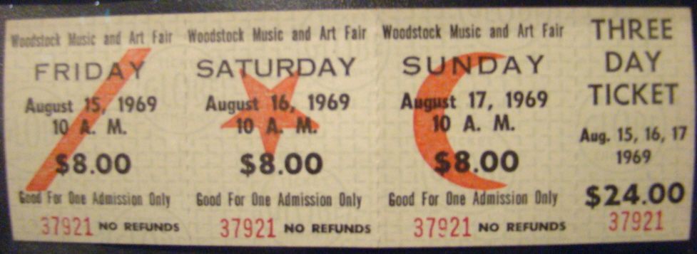 Woodstock kaartje