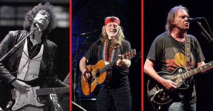 Bob Dylan, Willie Nelson in Neil Young imajo še danes nove albume, ki utrjujejo svoje mesto v glasbi
