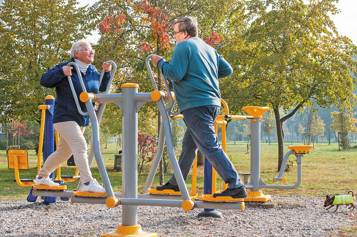 playground para idosos aumenta a atividade e diminui a solidão