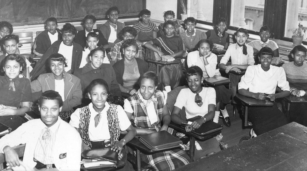 estudiantes negros 1955