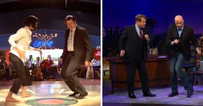 John Travolta ima lekcijo Pulp Fiction plesa
