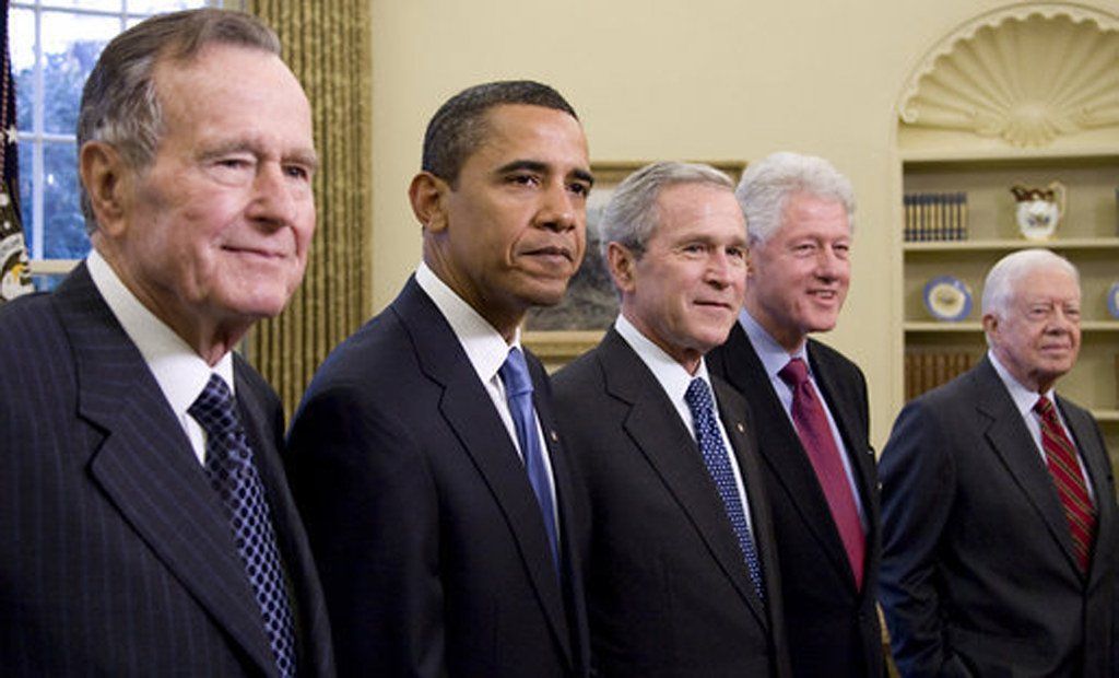 viisi entistä presidenttiä