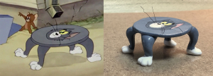Talvez essas esculturas de Tom e Jerry possam ser úteis