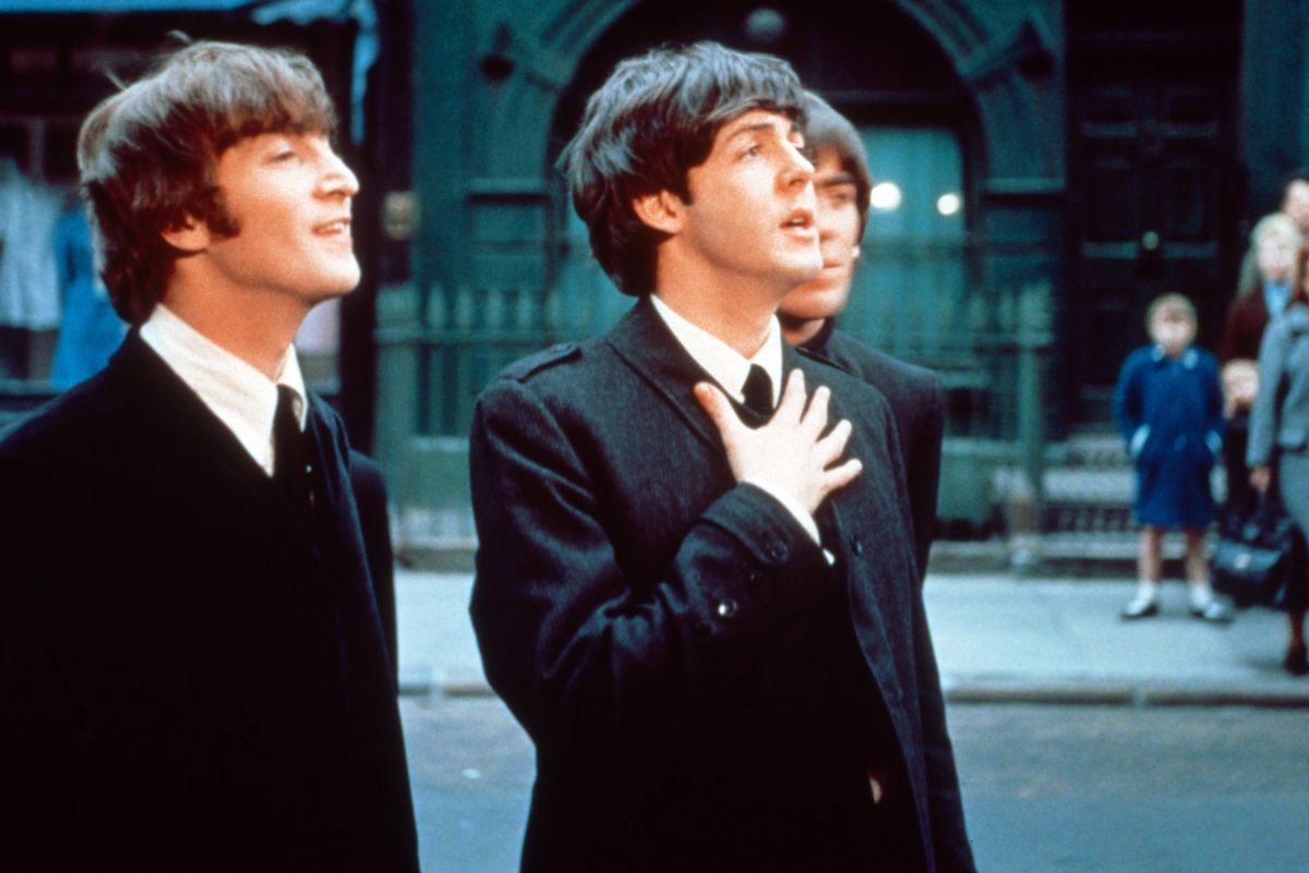 John Lennon e Paul McCartney por A Hard Day