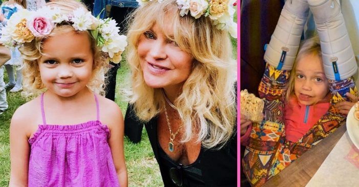 Goldie Hawn compartilha foto divertida de sua neta carioca