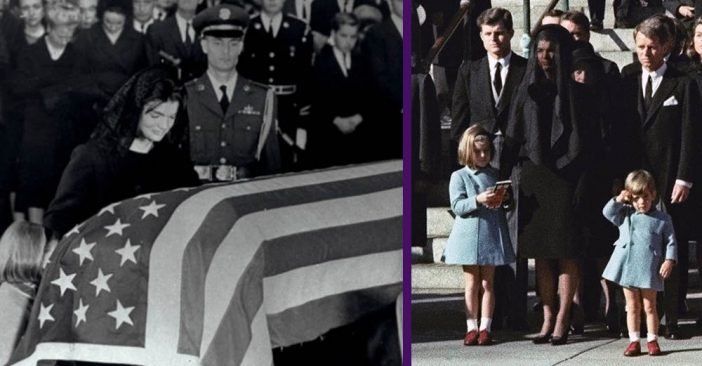 유아 JFK 주니어는 아버지에게 경의를 표했습니다.
