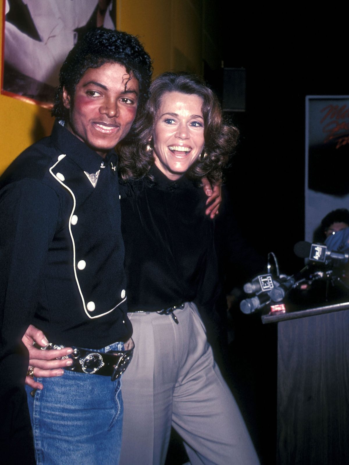 jane fonda es va passar per primera vegada amb Michael Jackson